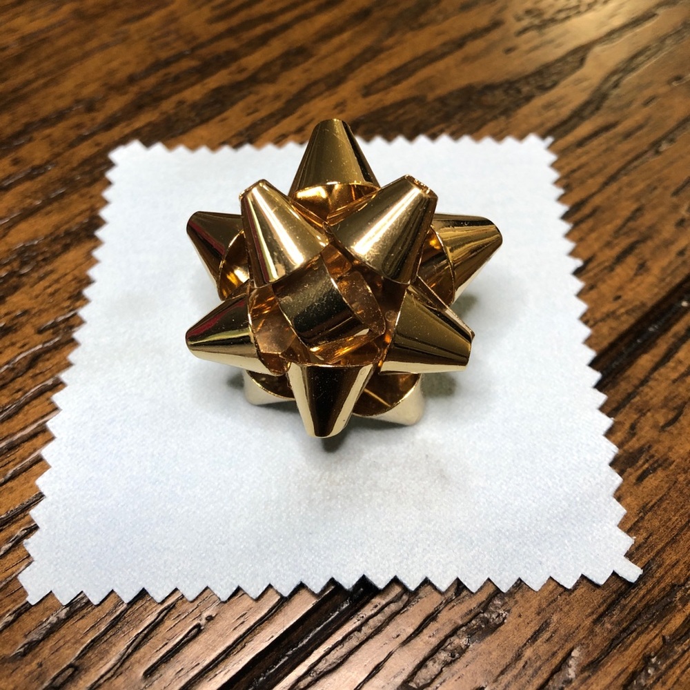 Kate Spade Bourgeois Gold Bow Ring 6